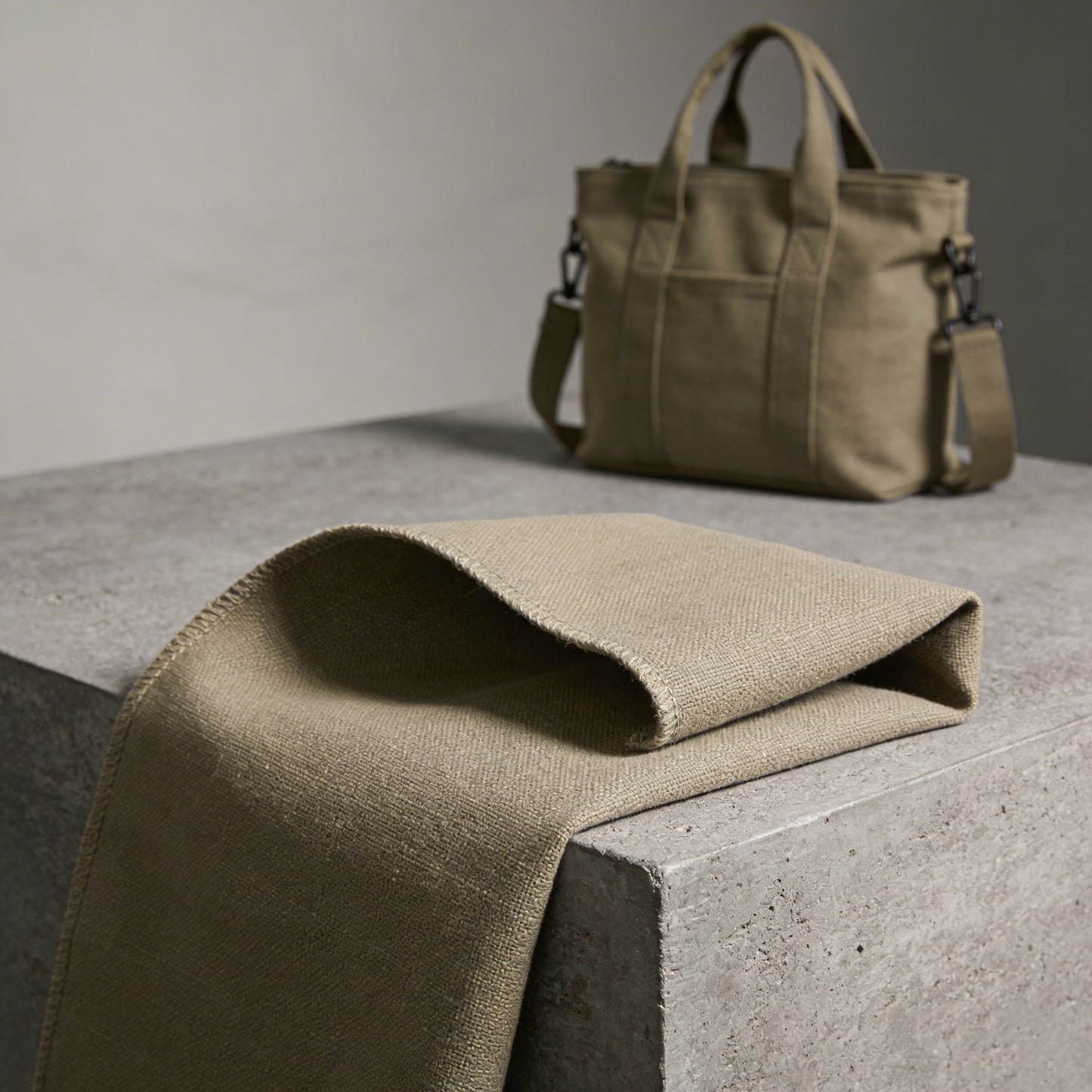 Khaki Heavy-Duty Durable Canvas Fabric